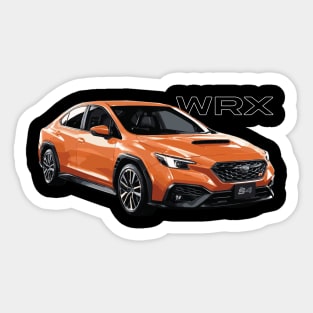 subie VB WRX S4 solar orange Sticker